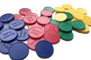 House Token Reward System with 25mm House Point Tokens + Gold Stars, Being  Safe